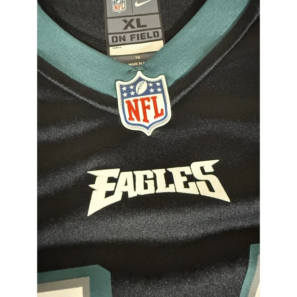 Philadelphia Eagles Jersey Adult Extra Large Black Nike Onfield Carson Wentz #11